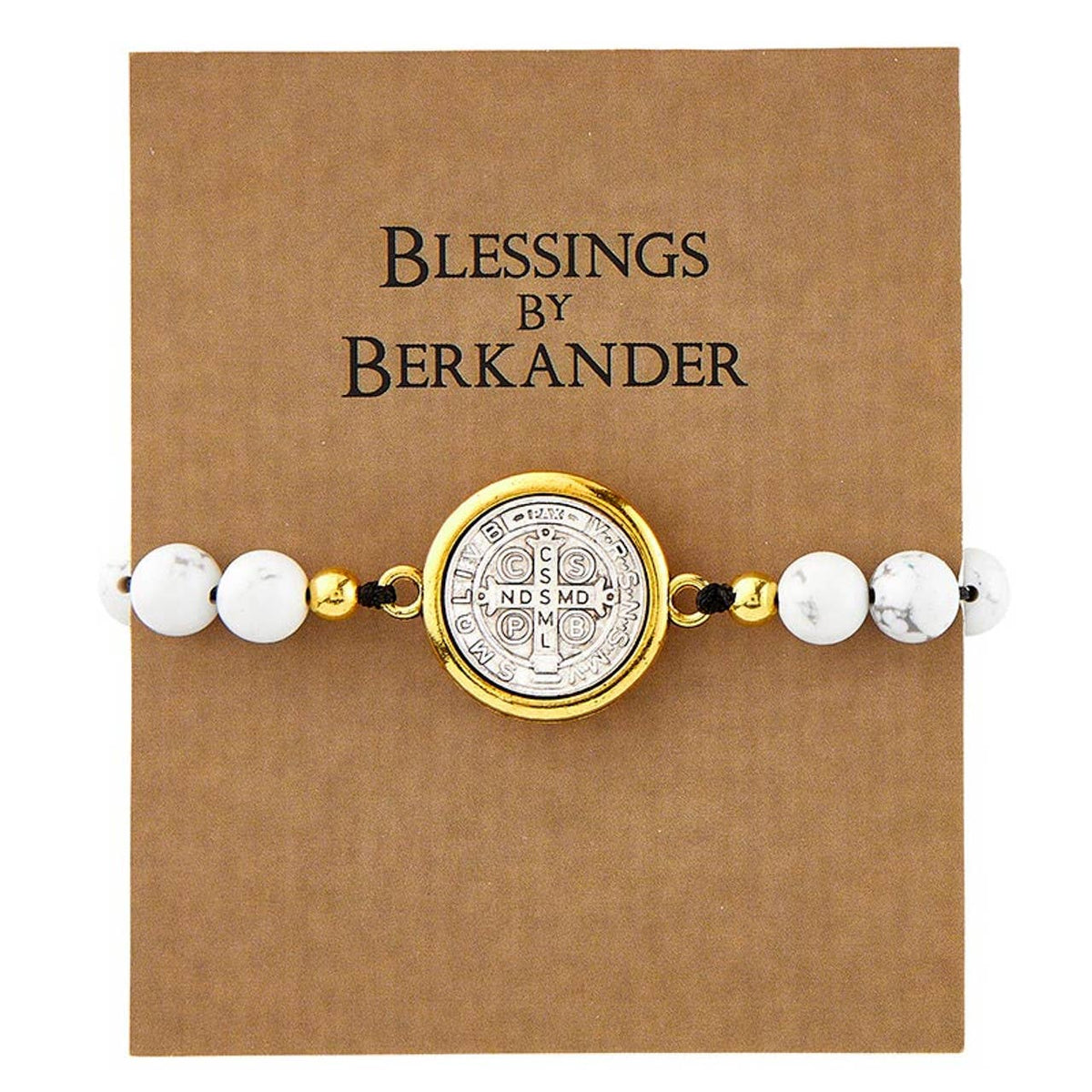 Saint Benedict Bracelet - White / Turquoise