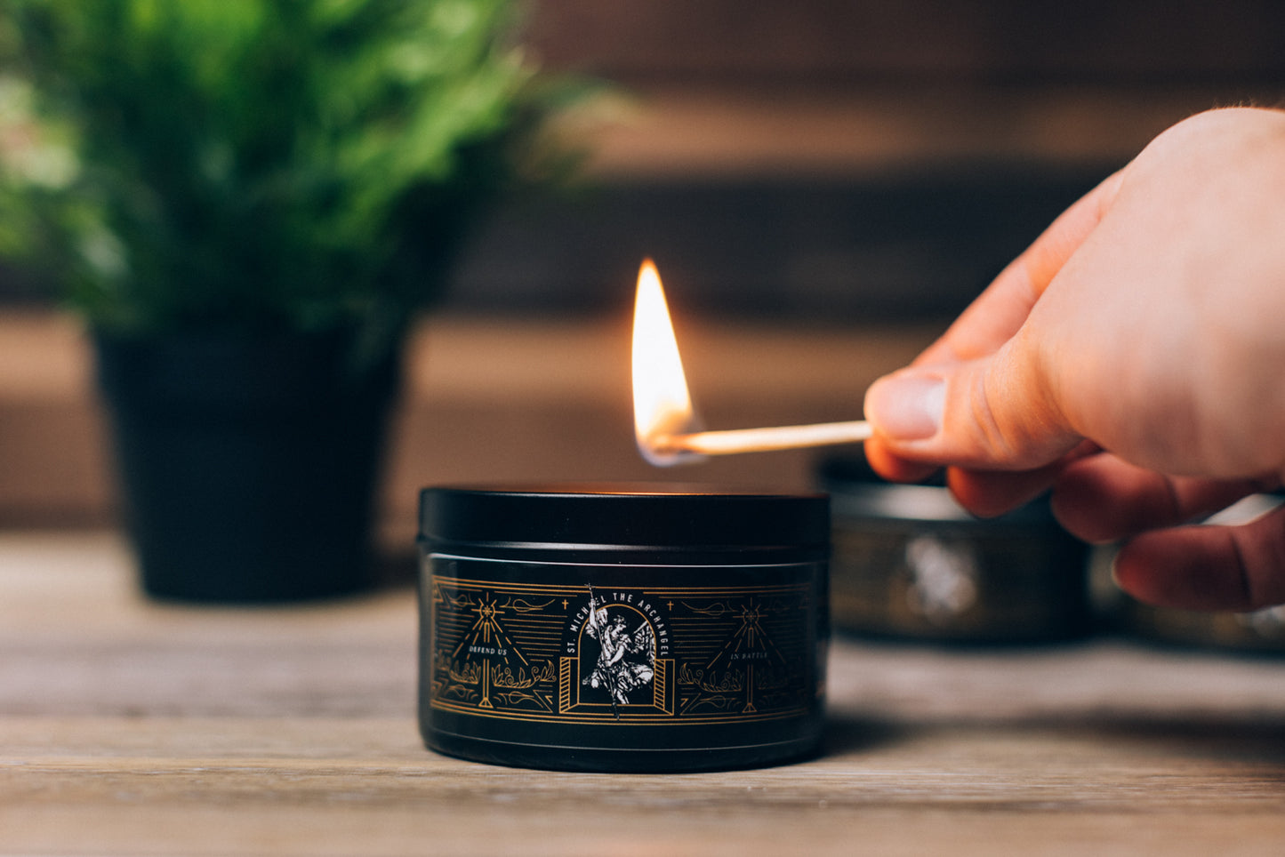 Candle | St. Michael Chrism (100% Beeswax)