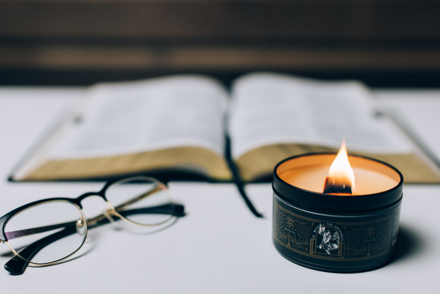 Candle | St. Michael Chrism (100% Beeswax)