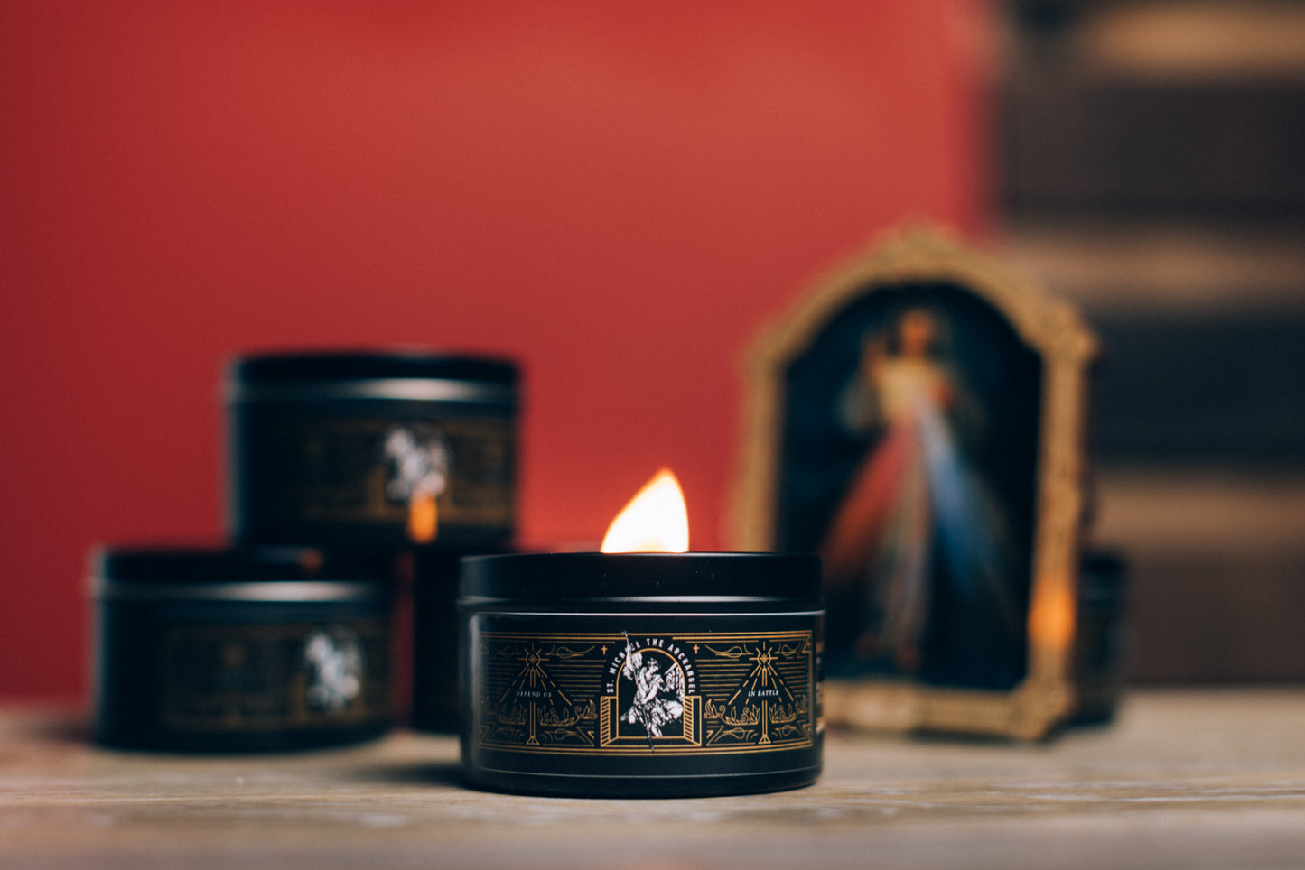 Candle | St. Michael Chrism (100% Beeswax)