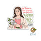 St. Maria Goretti Waterproof Catholic Sticker