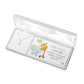Nk - Baby Puff Cre Sil Plt 13"Cable Chain cross