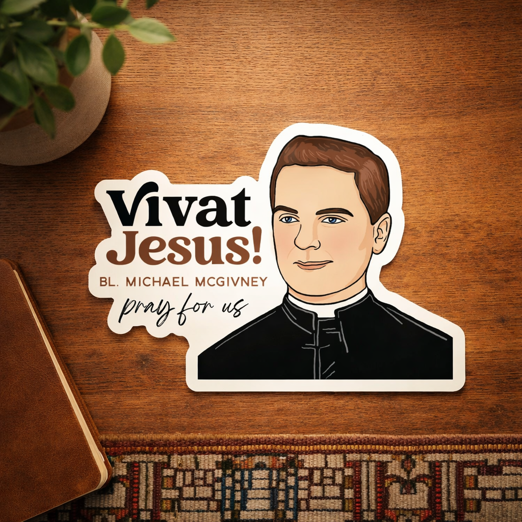 Bl. Father Michael J. Mcgivney Waterproof Catholic Sticker