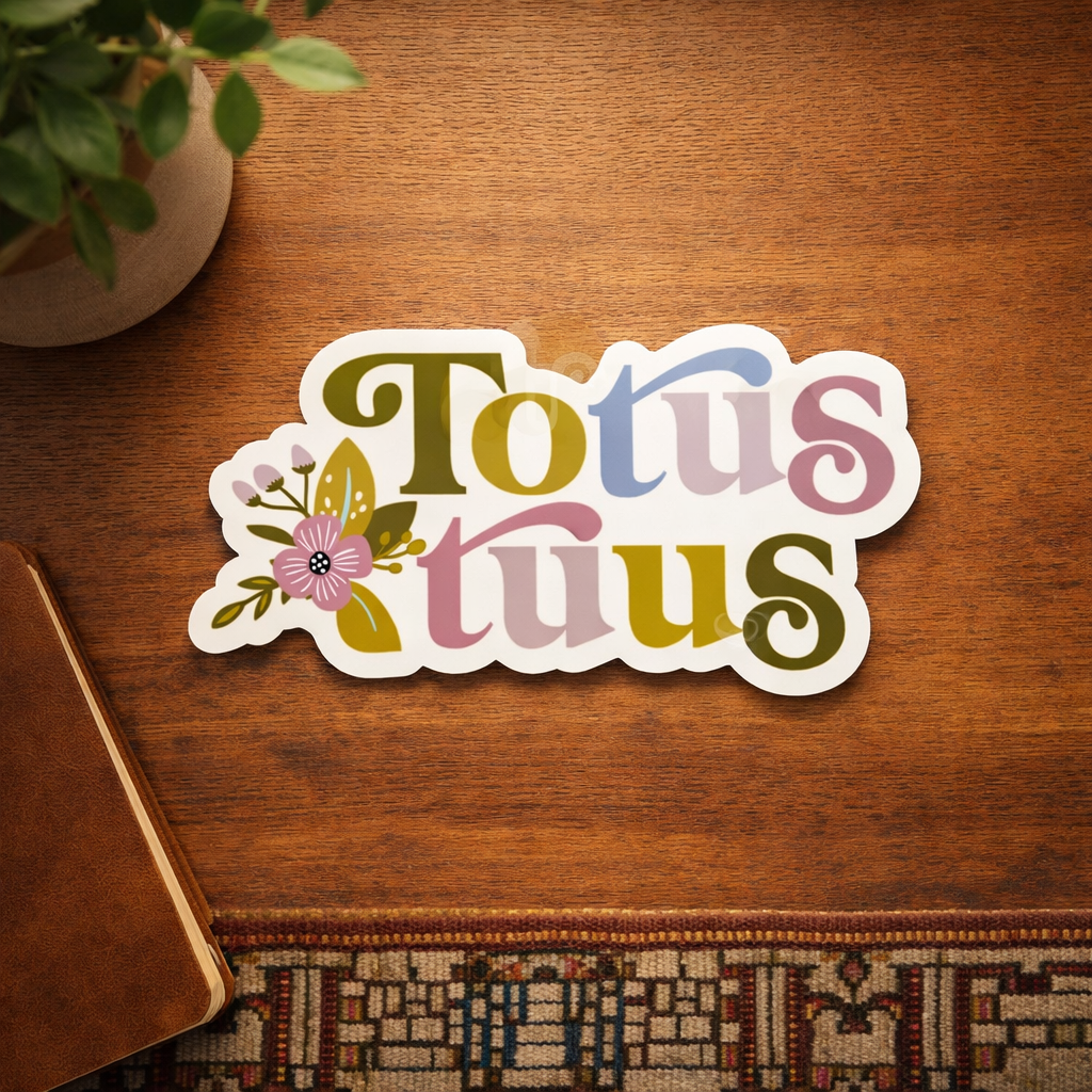JPII Totus Tuus Waterproof Catholic Sticker