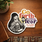 St. Clare of Assisi Waterproof Catholic Sticker