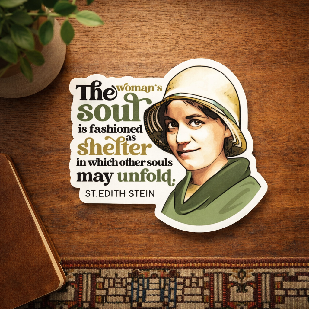 St. Edith Stein Waterproof Catholic Sticker