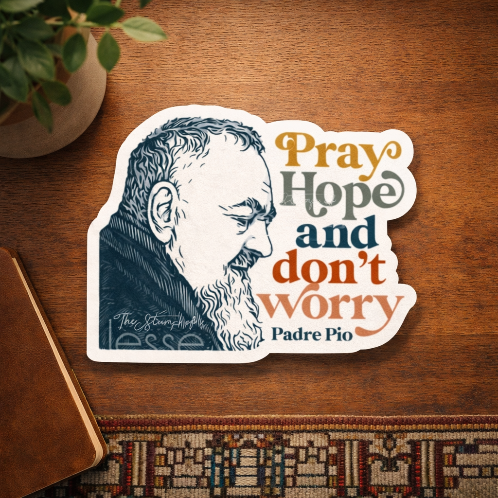 St. Padre Pio of Pietrelcina Catholic Sticker