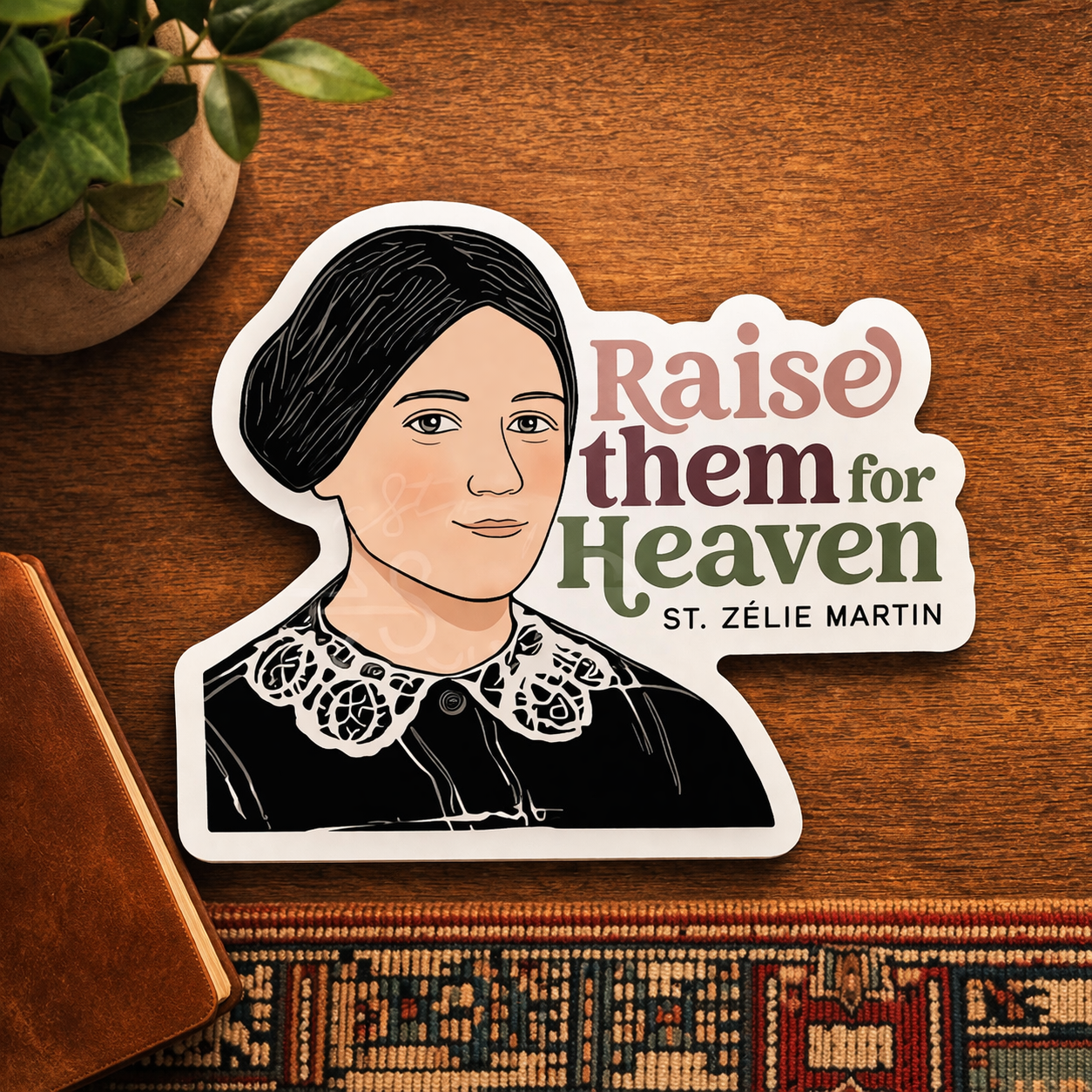 St. Zelie Martin Waterproof Catholic Sticker
