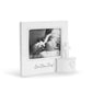 God Bless Baby Cream Cross Musical Frame - 8x7in