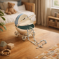 Boy Baby Carriage w/ Rosary