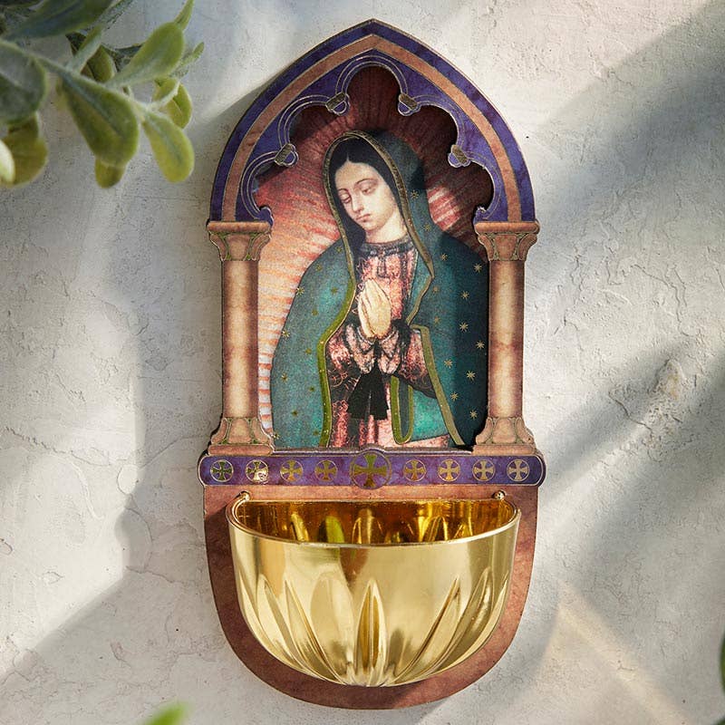 Lsr Wd Holy Water Font OL Of Guadalupe