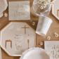 Baptism Luncheon Plates