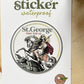 St. George Waterproof Vinyl Catholic Sticker