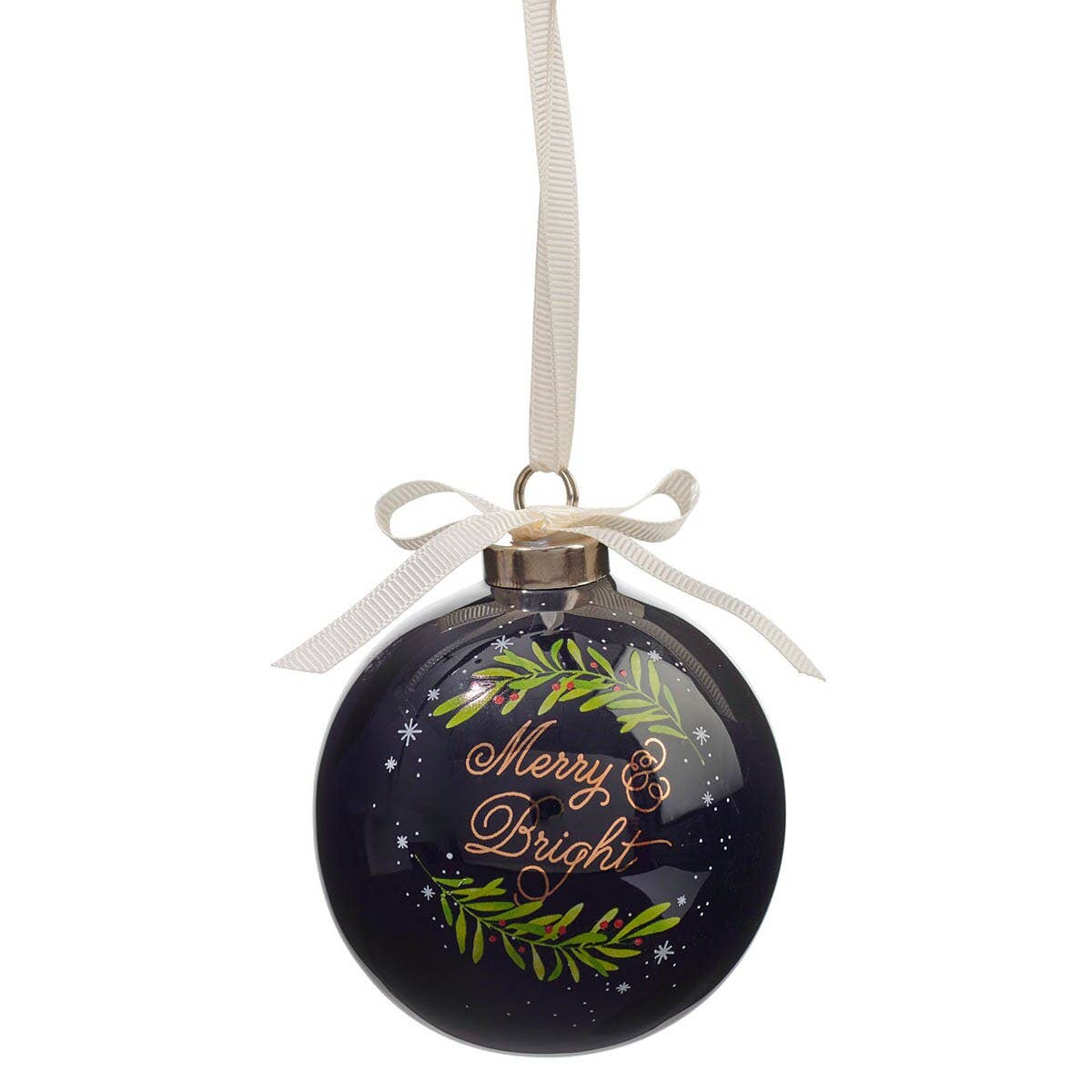 Ornament Round Merry & Bright