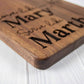 Love Like Mary Serve Like Martha Engraved Cutting Board