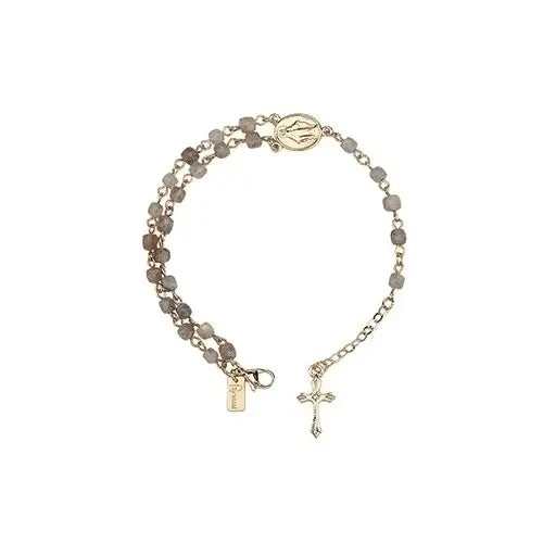 Labradorite Rosary Adjustable Bracelet