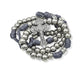 Stainless Steel Silver Paracord Rosary Necklace Beads Rugged Cord Catholic Rosary with Pardon Cross