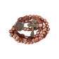 Strong Corded Antique Copper Beads Paracord Rugged Rosary Necklace with St.Michael Medal and Pardon Crucifix