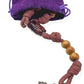 Rugged Cord Wooden Beads Paracord Rosary Necklace Red Bronze St Michael Medal