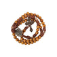 Strong Corded Wooden Beads Paracord Rugged Rosary Necklace with St.Michael Medal and Pardon Crucifix