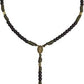 Antique Bronze Black Matte Prayer Beads Paracord Rosary Necklace with and Jesus Cross and Miraculous Medal