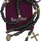 Antique Bronze Black Matte Prayer Beads Paracord Rosary Necklace with and Jesus Cross and Miraculous Medal