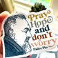 St. Padre Pio of Pietrelcina Catholic Sticker
