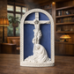 Mary Weeps at Crucifix Della Robbia