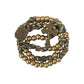 Bronze Beads Paracord Rosary Military Olive Khaki Cord with St. Michael Medal & Pardon Crucifix