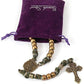 Bronze Beads Paracord Rosary Military Olive Khaki Cord with St. Michael Medal & Pardon Crucifix