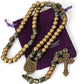 Bronze Beads Paracord Rosary Military Olive Khaki Cord with St. Michael Medal & Pardon Crucifix