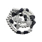 Silver Beads Paracord Rosary Necklace Miraculous Medal & Pardon Crucifix
