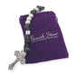 Silver Beads Paracord Rosary Necklace Miraculous Medal & Pardon Crucifix