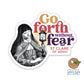 St. Clare of Assisi Waterproof Catholic Sticker