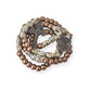 St. Michael Copper Rugged Paracord Rosary Necklace Strong Metal Beads Our Father Rosario