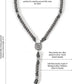 St. Michael Paracord Rosary Beaded Necklace Gun Black Metal Beads Men Rosary