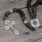 St. Michael Paracord Rosary Beads Rugged Rosary Necklace Strong Corded Catholic Pardon Crucifix