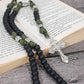 St. Michael Paracord Rosary Beads Rugged Rosary Necklace Strong Corded Catholic Pardon Crucifix