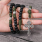 St. Michael Paracord Rosary Beads Rugged Rosary Necklace Strong Corded Catholic Pardon Crucifix