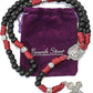 St. Michael Black Beads Red Paracord Rosary Rugged Beaded Pardon Cross