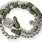 St. Michael Paracord Rosary Necklace Alloy Beads Our Father Jesus Crucifix