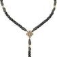Antique Bronze Black Matte Prayer Beads Paracord Rosary Necklace