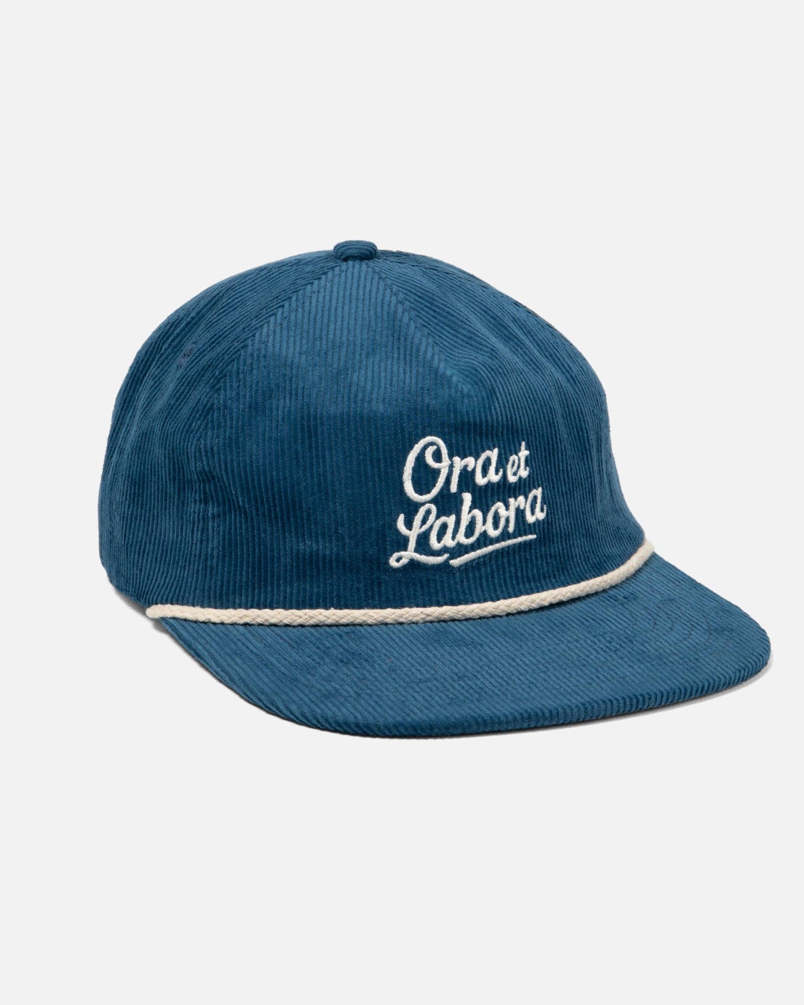 Blue Ora et Labora Corduroy Hat – Two Hearts Catholic Gifts & Books