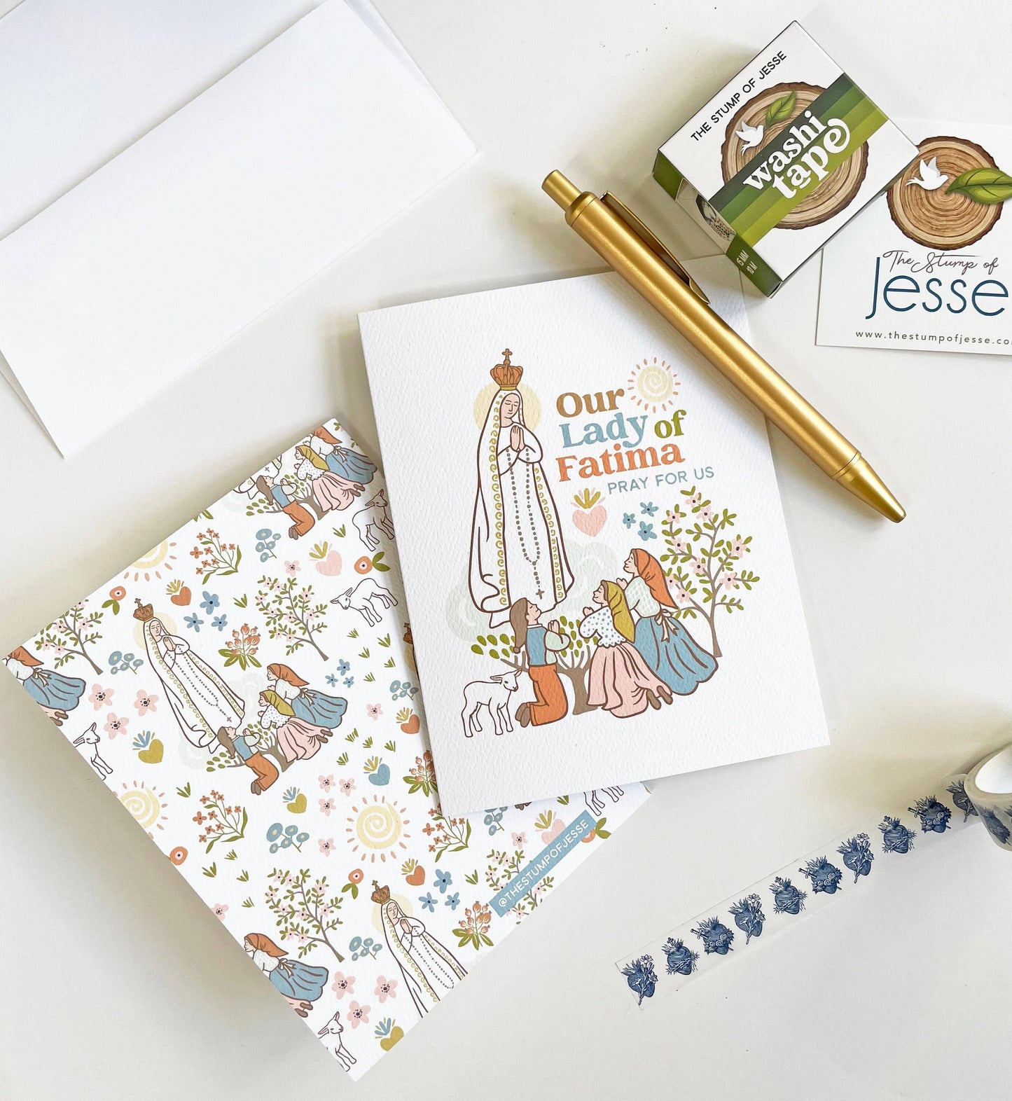 Our Lady of Fatima Greeting Catholic Card
