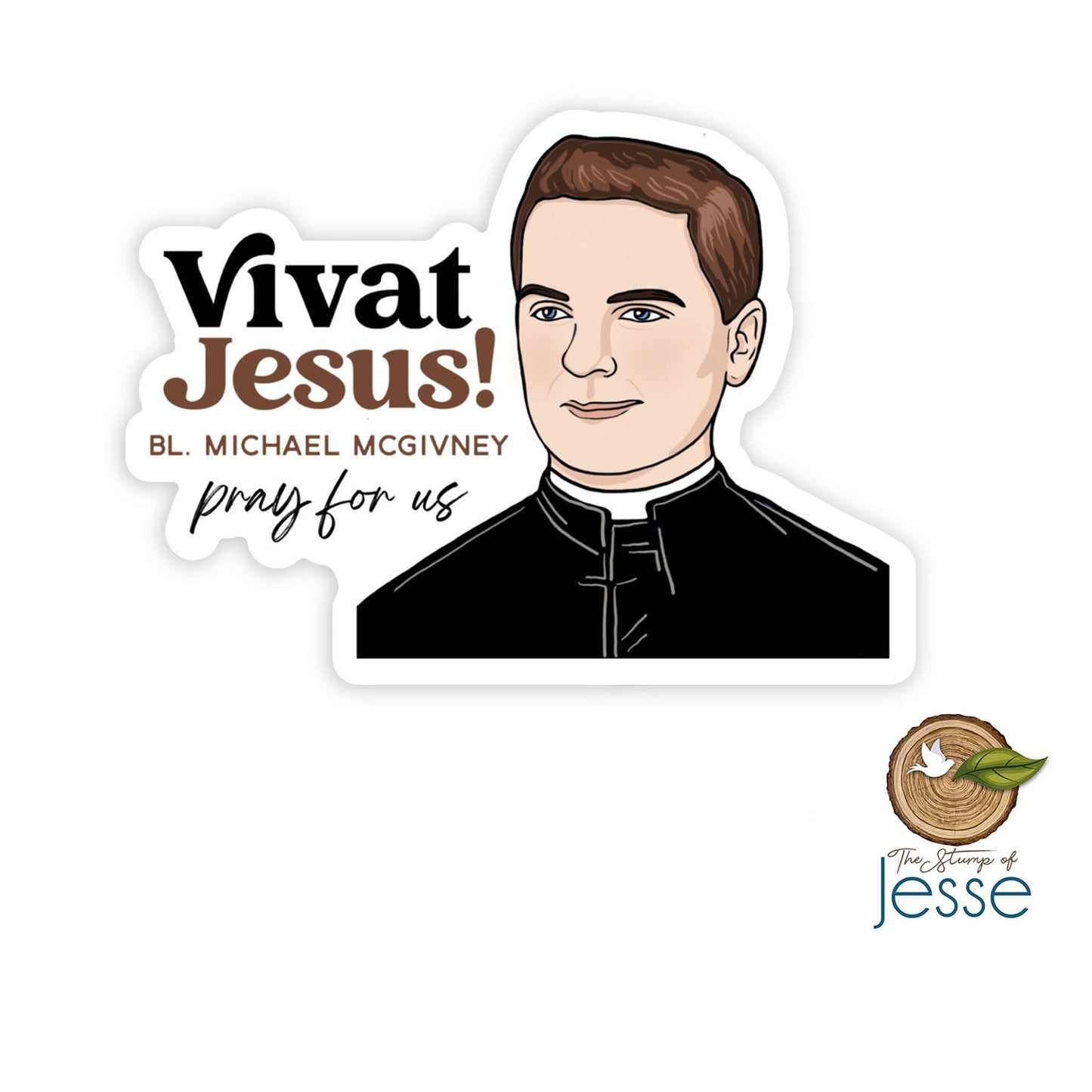 Bl. Father Michael J. Mcgivney Waterproof Catholic Sticker
