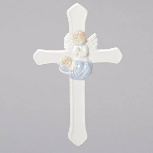 Angel w/Boy Baby Cross
