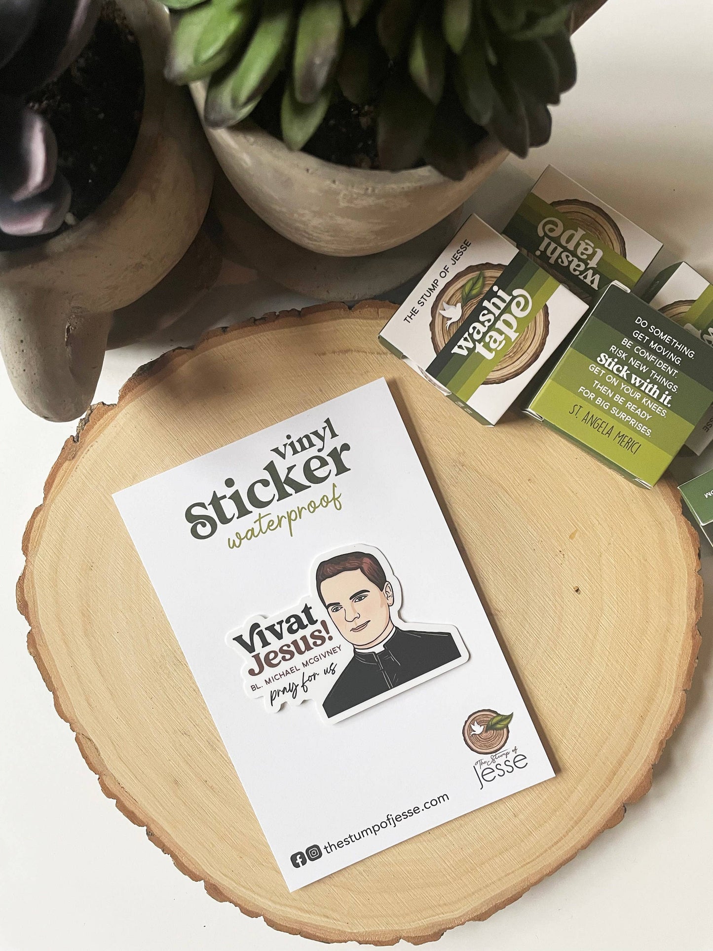 Bl. Father Michael J. Mcgivney Waterproof Catholic Sticker
