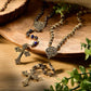 Crystal Twin Hearts Rosary