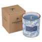 Glass Candle Blue/White Be Still & Know Ps. 46:10
