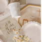 Baptism Luncheon Plates